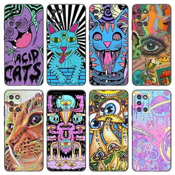 Чехол для телефона Trippy Psychedelic Mushrooms Eye Samsung A01 A03 Core A02 A10 A20 S A20E A30 A40 A41 A5 A6 A8 Plus A7 A9 2018