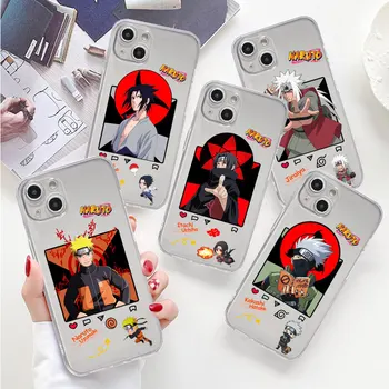 Прозрачный чехол Narutos для Apple iPhone 14 11 13 12 Pro 7 8 Plus XR X XS Max 6 6S 13Pro силиконовый чехол для телефона