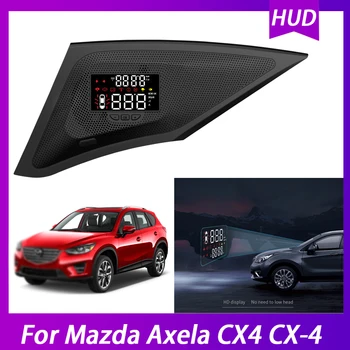 Автомобильный HUD Head Up HD Дисплей Для Mazda Axela CX4 CX-4 OBD Проектор Цифрового Спидометра На Лобовое стекло Автомобиля OBD2 дисплей