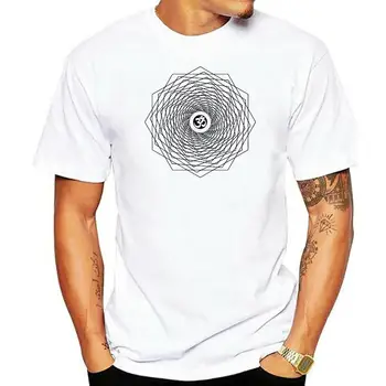 Футболка для йоги Om Relaxed для мужчин, футболка с трафаретной печатью, мягкий и удобный повседневный подарок для мужчин, мужская футболка