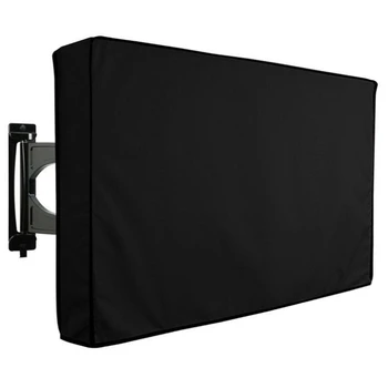 Наружный чехол для телевизора с ЖК-дисплеем, светодиодной подсветкой, водонепроницаемой, атмосферостойкой и пыленепроницаемой защитой экрана телевизора (черный) 0