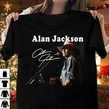 Редкая футболка с изображением Алана Джексона, концертный подарок для фанатов всех размеров 4H12-4