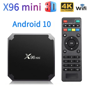 X96 mini Smart tv box Android 10,0 H313 Четырехъядерный 4G WiFi 2 ГБ 16 ГБ 4K 3D HD HDR10 H.265 мультимедийный плеер Iptv