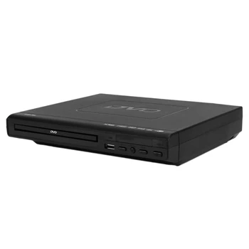 2X Портативный DVD-плеер для телевизора с поддержкой USB-порта Компактный мультирегиональный проигрыватель DVD/SVCD/CD/ дисков с дистанционным управлением 0