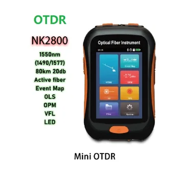 MiNi OTDR 1550 (1490/1577) нм Со Световым Тестом активный Волоконно-Оптический Рефлектометр 20 дБ для 80-километрового Оптоволоконного Кабеля Ethernet Tester