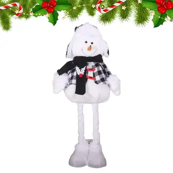 Рождественская кукла-снеговик Удобные и неувядающие куклы-снеговики-олени Товары для домашнего декора Для шкафов, столов, диванов, комодов, органайзеров