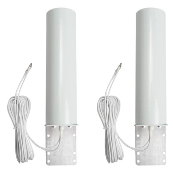 2X Wifi антенна 4G LTE Antena 12dBi Omni Antenne штекер 5 м Двойной кабель 2,4 ГГц для маршрутизаторов B315 E8372 E3372 ZTE CRC9 штекер