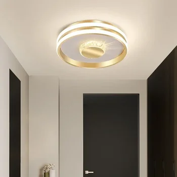 Современный светодиодный потолочный светильник для домашнего декора, Круглые лампы 40/50/60 см, светильники для гостиной, спальни, Белый, черный, внутреннее светодиодное освещение, блеск