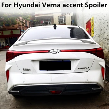Для Hyundai Verna Accent Spoiler 2020 2021 2022 Высококачественный Материал ABS Цвет грунтовки заднего крыла автомобиля Задний спойлер