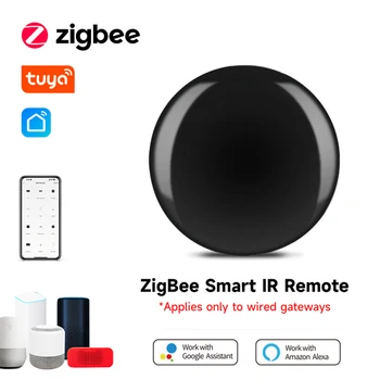 Tuya Для Zigbee Smart Универсальный инфракрасный пульт дистанционного управления Голосовой пульт дистанционного управления Приложение для управления умным домом Дистанционное управление Голосовое управление