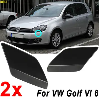 2x Для VW Golf VI 6 MK6 Jetta 2008-2013 Фара переднего бампера форсунка омывателя фар 2009 2010 2011 2012