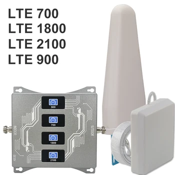 Четырехдиапазонный сигнал LTE 700 B28 Усиливает сотовую связь 2g 3g 4g Amplifi 700 900 1800 2100 Усилительная антенна