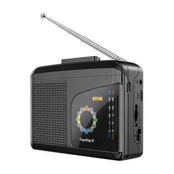 AM FM-радио с динамиком, наушники ezcap246 Кассетный магнитофон USB-конвертер кассетной ленты в MP3 в компьютер