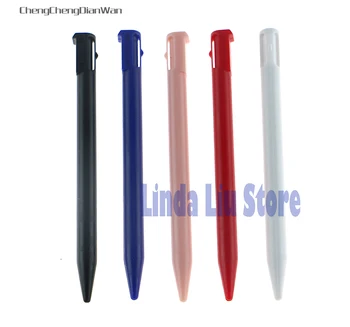 300 шт./лот, 5 цветов пластиковой ручки с сенсорным экраном, стилус для сенсорных панелей 3DS.
