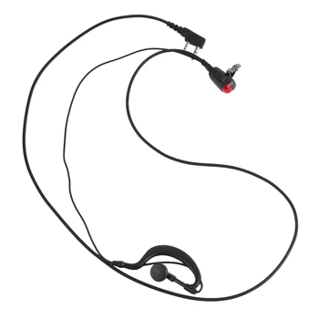 2-контактный наушник G-образной формы, микрофон для двусторонней радиосвязи, рация безопасности, радио для Kenwood BAOFENG