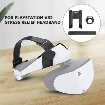 Декомпрессионное Оголовье Hifylux из Искусственной Кожи PS-QF35 Для PlayStation VR2, Оголовье Для Снятия Стресса Из Искусственной Кожи + Многоразовая Задняя Накладка S7A5
