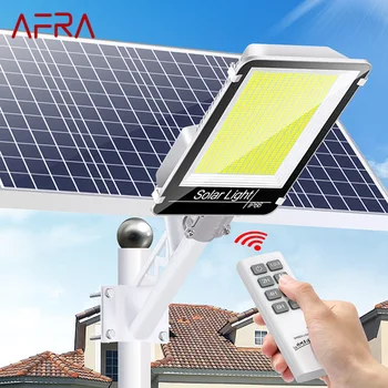 Солнечный настенный светильник AFRA Уличный фонарь с датчиком температуры наружного тела, водонепроницаемый IP65 с дистанционным управлением для Modern Garden Plaza