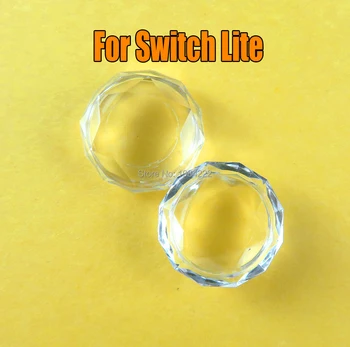 50 шт. Кристально Прозрачная крышка, алмазные колпачки для Nintend Switch NS Lite, закаленные защитные колпачки для большого пальца