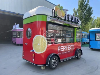 Передвижной фургон для общественного питания, полностью оборудованный передвижной трейлер для быстрого питания с полным кухонным оборудованием
