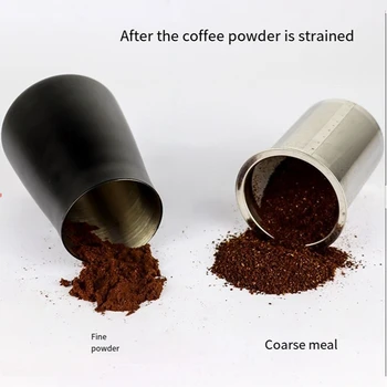 Кофейное сито Фильтр для кофе и какао-муки из нержавеющей стали Кухонный Контейнер Сито для помола кофе