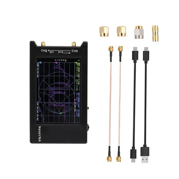 Для векторного сетевого анализатора NanoVNA-H4 4-дюймовый дисплей, анализатор антенн MF HF VHF UHF частотой 10 кГц-1,5 ГГц
