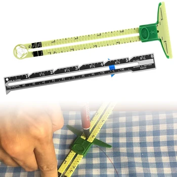 Швейная линейка Точные принадлежности для рукоделия Линейки для сшивания ткани Измерительный манометр Измерительный инструмент Аксессуары для портных