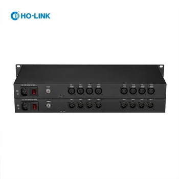 Новый 8-канальный конвертер XLR аудио в оптоволокно, транслирующий голосовое аудио по одному SC / ST / FC / LC