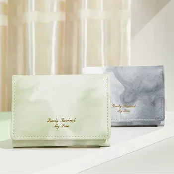Новая компактная мини-женская сумочка из искусственной кожи Модный студенческий кошелек с градиентными чернилами в стиле ретро Модный и простой