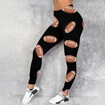 Женские Повседневные удобные спортивные леггинсы с принтом, тренировочные брюки, Брюки