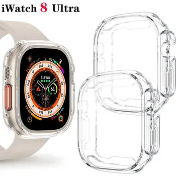 Чехол для часов Apple watch Ultra 49mm Series 8 7 SE 6 5 4 3 45 мм 41 мм 44 Мм 40 мм Прозрачная крышка Apple Watch Screen Protector