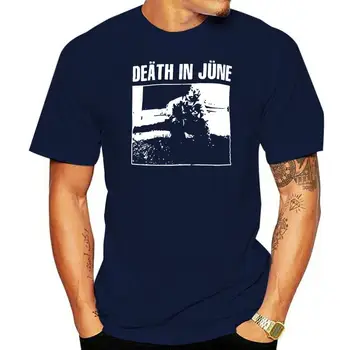 Рубашка Death In June, винтажная футболка, черная футболка Neofolk REPRINT, Размер S-XXL
