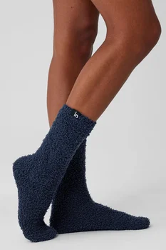 Плюшевый носок ДЛЯ йоги от AL Brand, эластичный, мягкий, комфортный, коралловый бархат, усиленные плюшевые носки для пола
