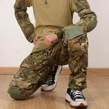 накладка, Интерполированный костюм, Военный открытый Комплект G3 Frog, Накладки для пейнтбола на локоть, протектор G2, Тактический Страйкбол и поддержка колена 0