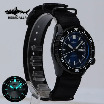 Спортивные наручные часы Heimdallr Luxury SKX007, мужские часы с двойным календарем, Сапфировые Автоматические механические часы NH36 из нержавеющей стали
