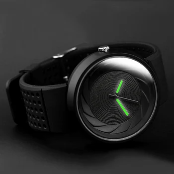 2023 мужской подарок Enmex креативные промышленные наручные часы со светящимися линзами и призмой, забавный дизайн, легкие спортивные модные кварцевые часы