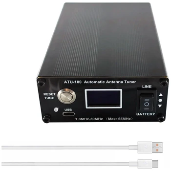 Антенный Тюнер ATU-100 Для Радиолюбителей 1,8-55 МГц Автоматический Антенный Тюнер От N7DDC 100 Вт С Открытым Исходным Кодом На Коротких Волнах С Прочной Батареей