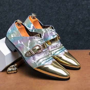 Демисезонные Лоферы; Мужские Кожаные слипоны; Элитный бренд; Модная дизайнерская кожаная Повседневная мужская обувь с острым носком на толстой подошве 0