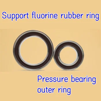 Кольцевой кронштейн вакуумного зажима KF из фторкаучука, опорная рама наружного кольца из нержавеющей стали, стальное кольцо с защитой от отсоединения, 1 шт.