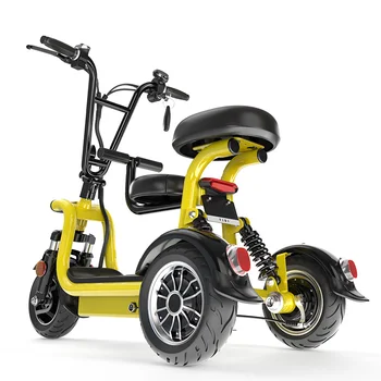 Новый электрический трехколесный велосипед с зарядным устройством для взрослых, родителей и детей, складные литиевые трехколесные велосипеды для путешествий