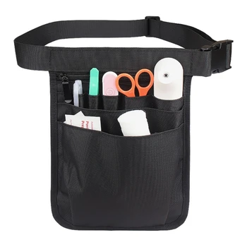 Многофункциональная поясная сумка для медсестер, карман на молнии, несколько отдельных отделений для медсестер, студентов, медсестер, стоматологов