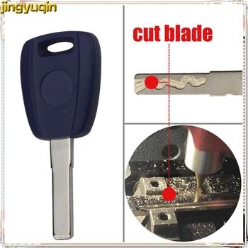 Jingyuqin Uncut/Cut Blade Flip Складной Чехол Для Дистанционного Ключа Автомобиля Key Shell Fob Замена Для Fiat 500 Ducato Ключ-Транспондер