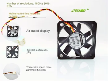 Гидравлический подшипник JIESAMMY 5010 5 см, трехпроводной аккумуляторный вентилятор охлаждения шасси с частотой вращения 12 В 4800 оборотов