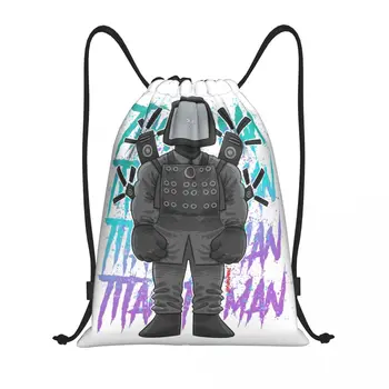 SKIBIDI Туалет TITAN TV MAN рюкзак на шнурке Спортивный рюкзак для спортзала игровая авоська для упражнений