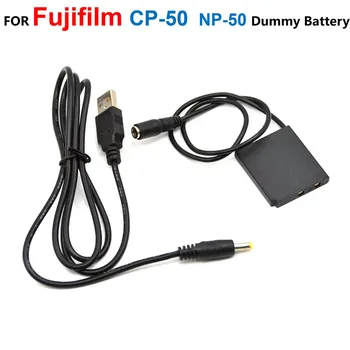 USB-Кабель NP-50 Фиктивный Аккумулятор CP-50 Соединитель Постоянного тока Для Камеры Адаптер Переменного Тока Для Fujifilm FinePix F300EXR F305EXR X10 XP15