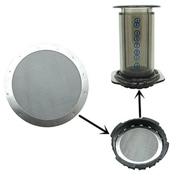 Металлический фильтр для кофе 10 шт. - многоразовый фильтр из нержавеющей стали для кофеварки Aeropress
