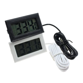 Мини Цифровой Измеритель влажности Воды Гигрометр Датчик Термометр Для дома / автомобиля ЖК-Дисплей для контроля температуры В помещении