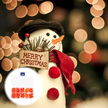 Носы рождественского снеговика, Морковные носы своими руками, Красная пуговица для носа снеговика, Украшающая носы снеговика коробкой