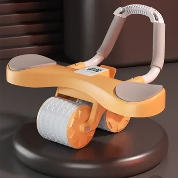 Коврик для отжиманий Digital Mute, 2 плоских растяжки С колесиками, стойка для пресса, поддержка мышц живота, 1 Роликовый тренажер
