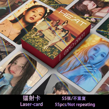 55 шт./компл. Альбом Kpop GIDLE 4th ANNIVERSARY Lomo Cards (G) I-DLE Girls I Burn Фотокарточка Minnie Открытка Фанатам Подарок