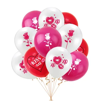 набор воздушных шаров на День Святого Валентина 10шт, Воздушный шар на День Святого Валентина, Воздушный шар 